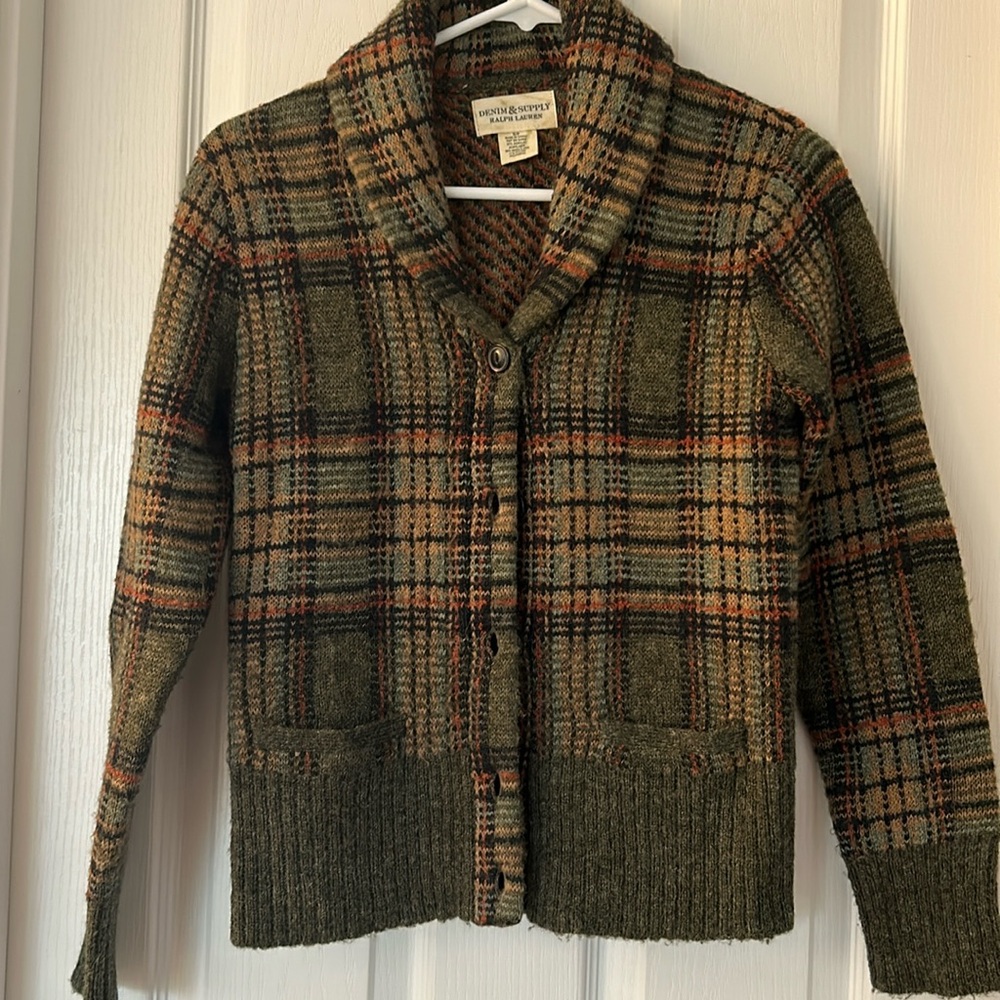 Denim supply Ralph Lauren wool cardigan sweater